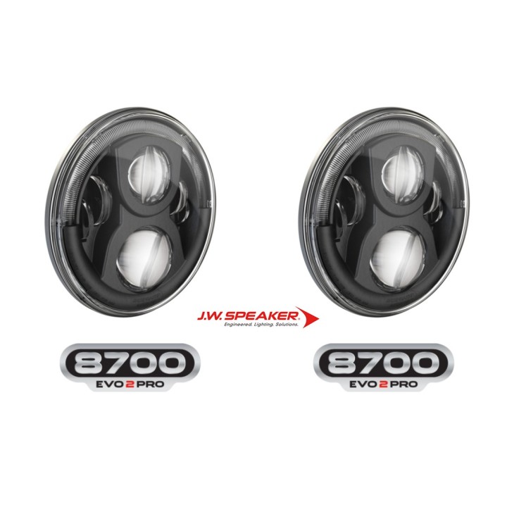 SET of J.W. Speaker 8700 EVO 2 PRO – LED Headlight 7″ (Part No. 0556981) JW SPEAKER