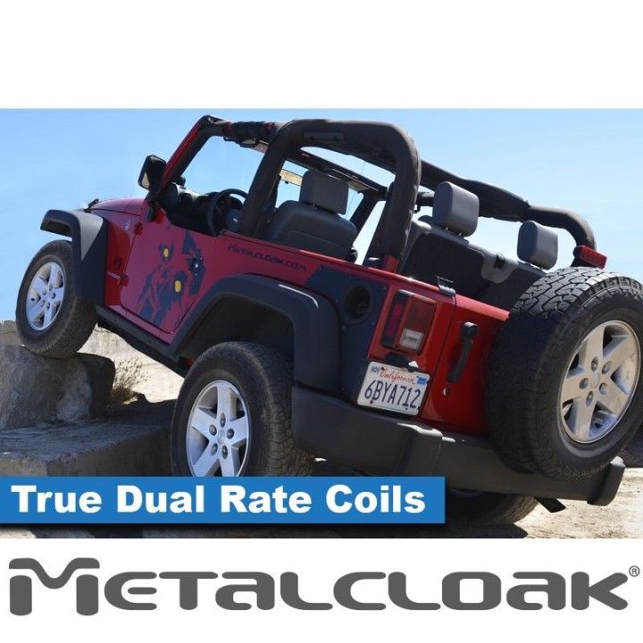 JK Wrangler Coils 3,5" 2 Door | 2,5" 4 Door True Dual Rate Coil Rear METALCLOAK - view 2