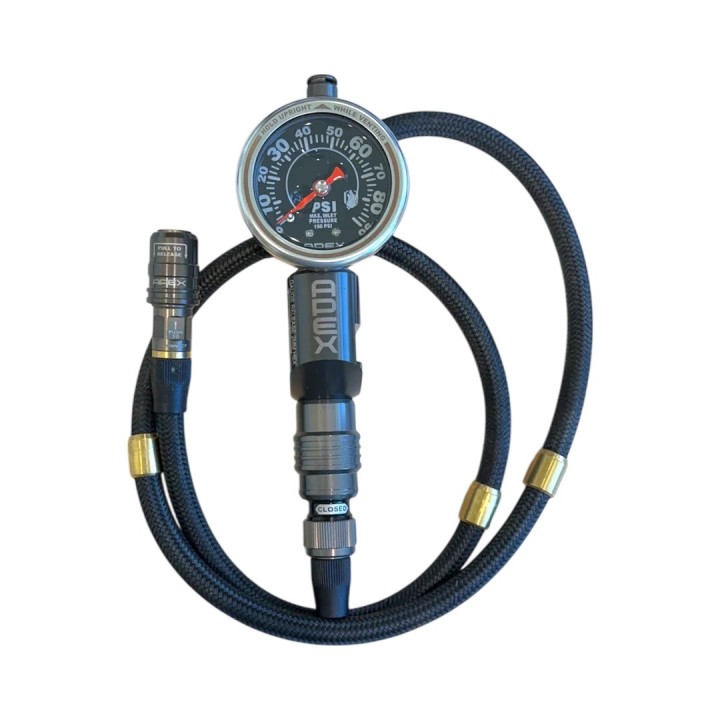 APEX PTI Tire Inflator 0-40 PSI with Push-On Chuck