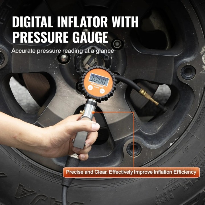 VEVOR 12V Air Compressor 6L Tank 150 PSI 6.35 CFM – Portable Tire Inflator
