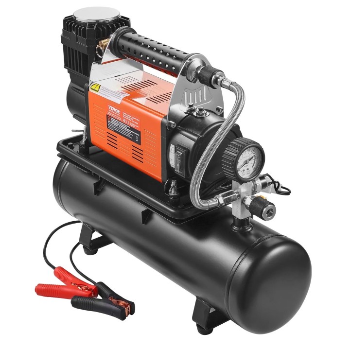 VEVOR 12V Air Compressor 6L Tank 150 PSI 6.35 CFM – Portable Tire Inflator
