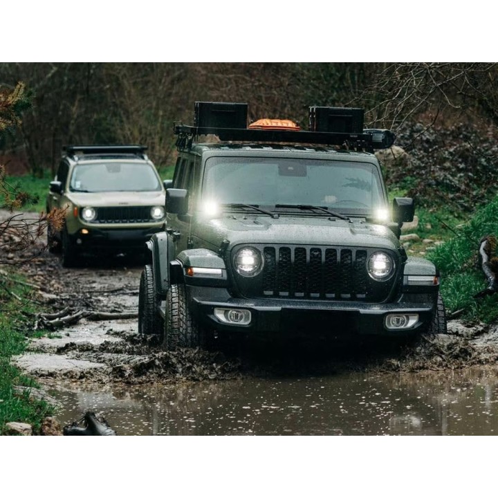 Slimline II 1/2 Tall Roof Rack Kit Jeep Wrangler JL 4 Door 2018+ Front Runner - view 8