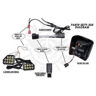 Lighting Plug & Play Wiring Adapter for Wrangler JL Reverse Lights Oracle Lighting - view 2