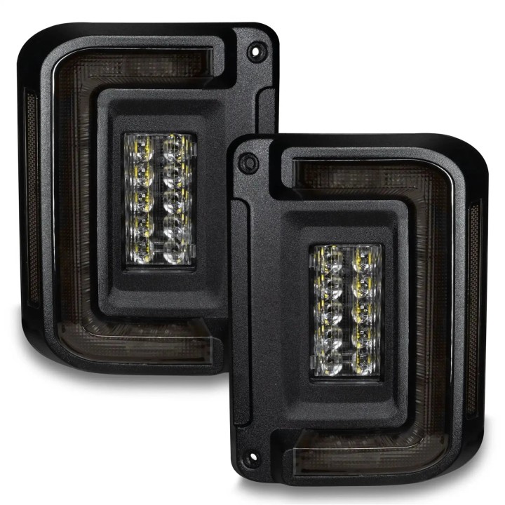 EU Flush LED Tail Lights Set Jeep Wrangler JK 2007-2017