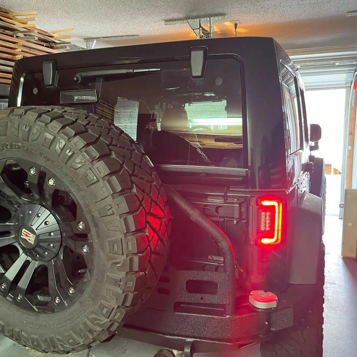 EU Flush LED Tail Lights Set Jeep Wrangler JK 2007-2017