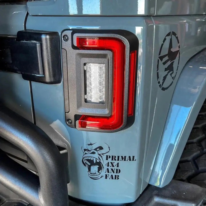 EU Flush LED Tail Lights Set Jeep Wrangler JK 2007-2017
