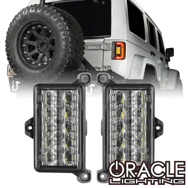 EU Flush LED Tail Lights Set Jeep Wrangler JK 2007-2017