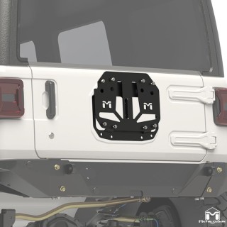 Relokacja tylnego koła 35" Jeep Wrangler JL | Mocowanie koła zapasowego METALCLOAK - ujęcie 2