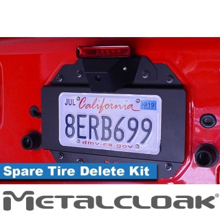 JL Wrangler Spare Tire Delete Kit Camera Mount METALCLOAK - view 2