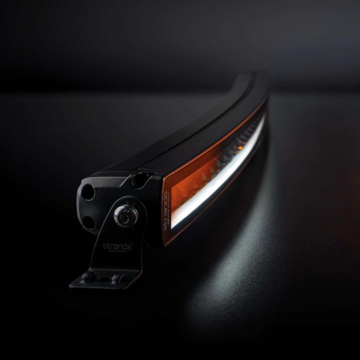 Curved 22 LED Light Bar Siberia SRC White or Amber Position