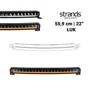 Curved 22 LED Light Bar Siberia SRC White or Amber Position
