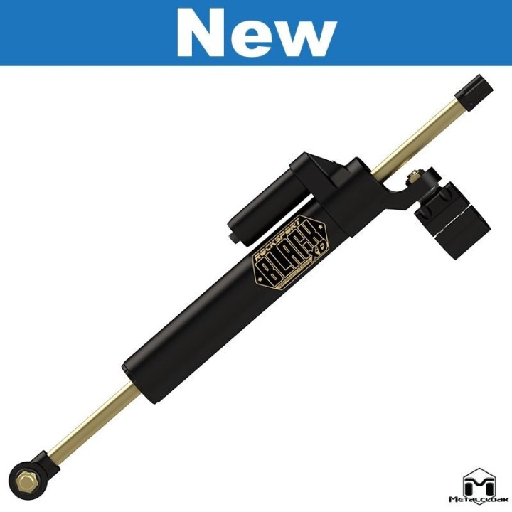 RockSport BLACK XD Adjustable Steering Damper/Stabilizer, JK/JL Wrangler, JT Gladiator METALCLOAK