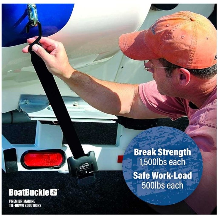 self-retracting tie down strap 5 cm IMMI Boat Buckle - view 4