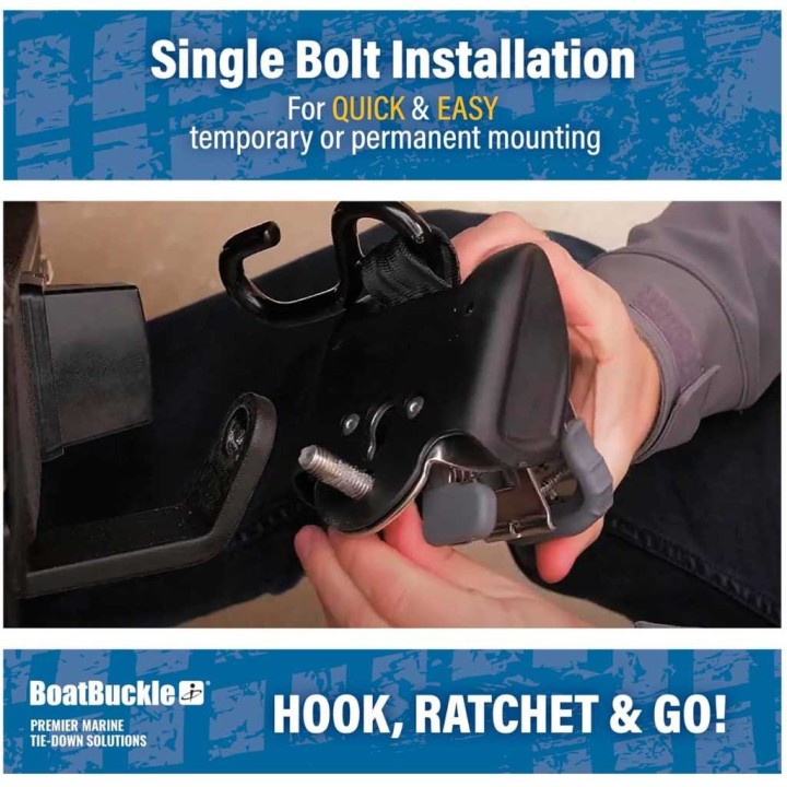 self-retracting tie down strap 5 cm IMMI Boat Buckle - view 5