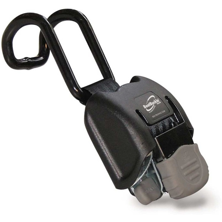 self-retracting boat gunwale tie down strap IMMI Boat Buckle