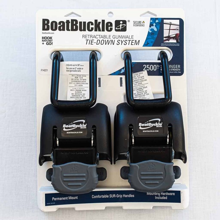 self-retracting boat gunwale tie down strap IMMI Boat Buckle - view 3