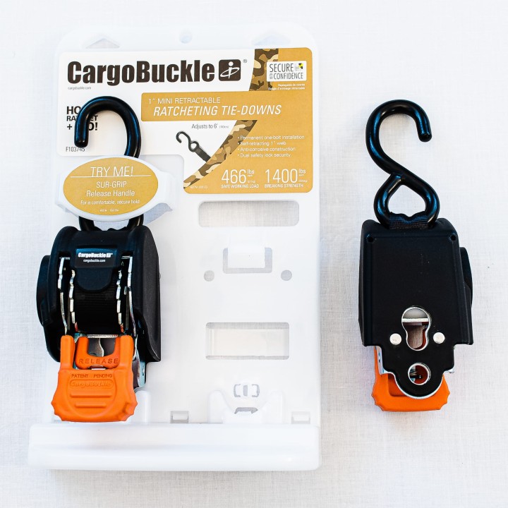 Mini Self Retracting Strap 2.5 cm 182 cm Tie Down