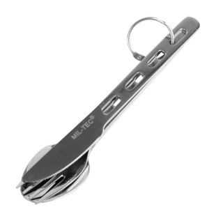 Mil-Tec Camping Cutlery Set Stainless Steel 3pc