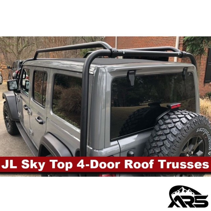 4-Door Rocklander Sky One-Touch Top Roof Trusses | JL Wrangler METALCLOAK - view 5