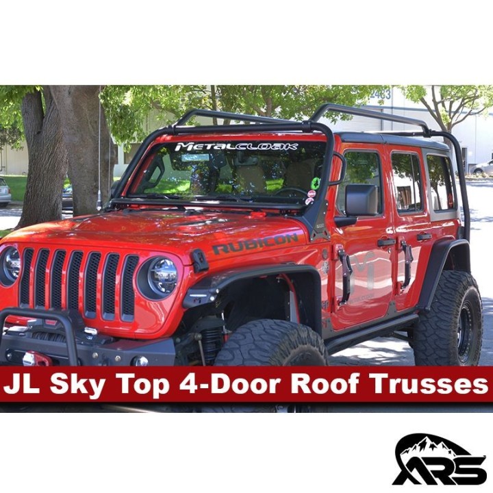 4-Door Rocklander Sky One-Touch Top Roof Trusses | JL Wrangler METALCLOAK - view 6