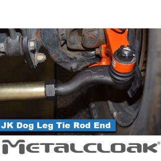 JK Wrangler Dog Leg Tie Rod End, Right Hand Thread - Driver Side METALCLOAK - view 2