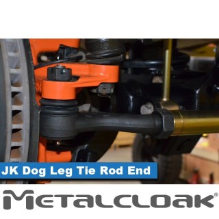 JK Wrangler Dog Leg Tie Rod End, Left Hand Thread - Passenger Side METALCLOAK - view 2