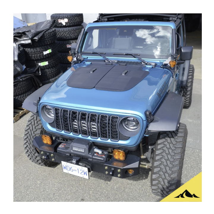 Cascadia 4x4 VSS System™ 2.0 Hood Solar Panel — Jeep Wrangler JL and Gladiator JT - view 3