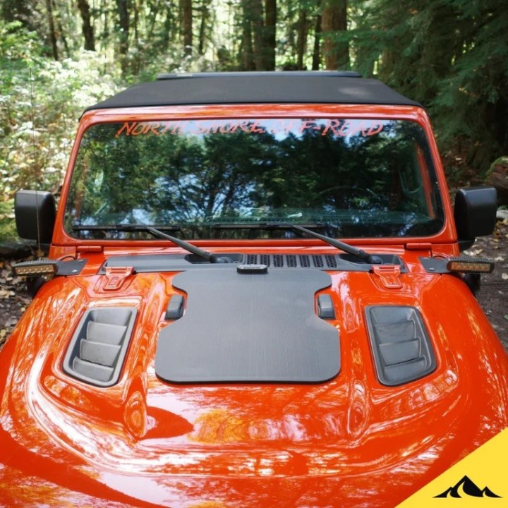 Cascadia 4x4 CHF155 Hood Solar Panel | Jeep JL & JT Rubicon 37W