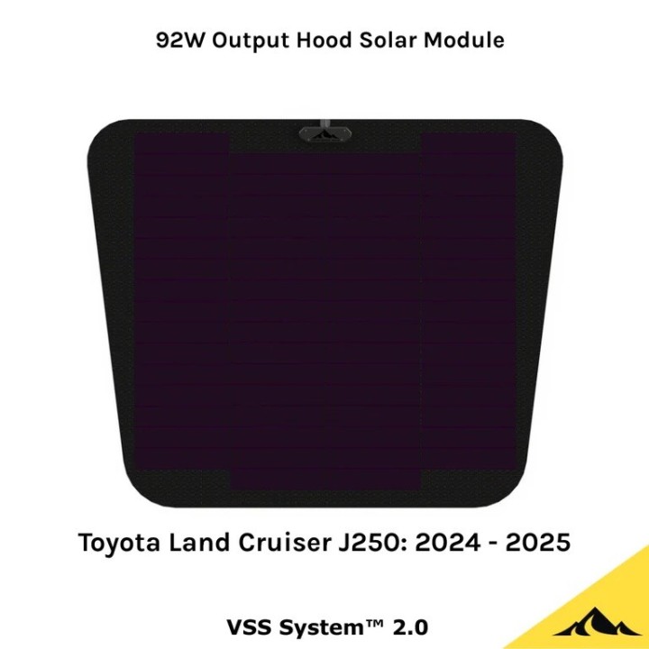 Cascadia 4x4 CHF158 Hood Solar Panel — Land Cruiser, Tacoma, Tundra, 4Runner, Lexus LX/GX, Nissan Frontier and Xterra - view 3