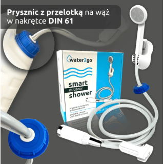 Water2go portable camping shower