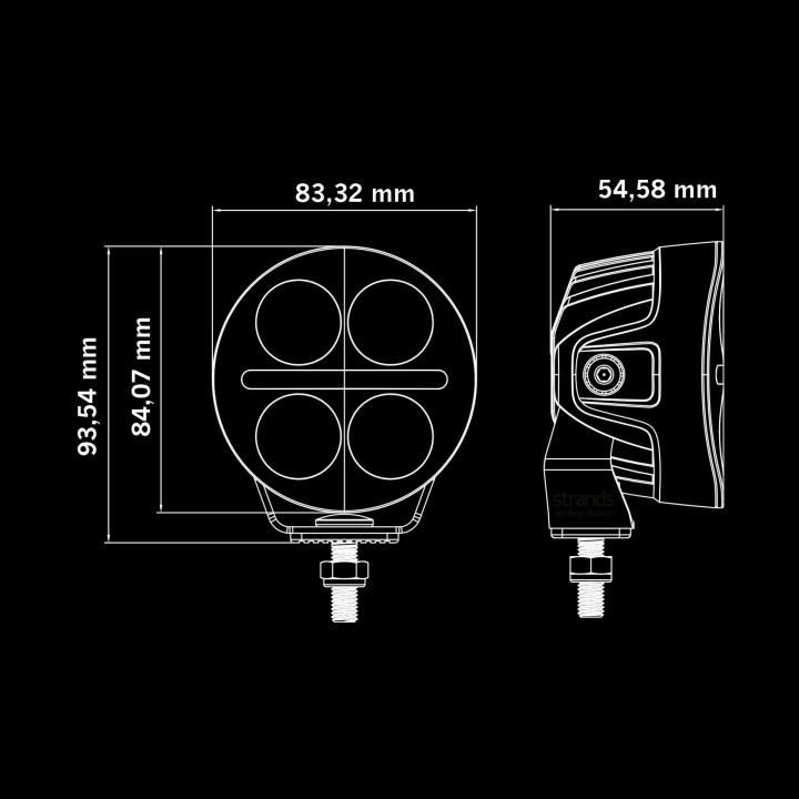 NUUK D-Line MC 3" LED Driving Light 2540 lm