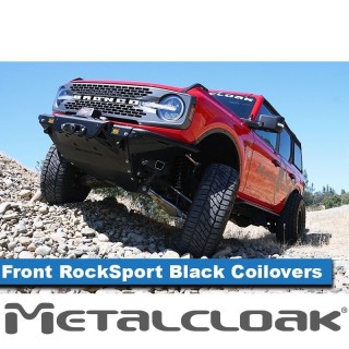 MetalCloak RockSport BLACK Coilovers for Bronco 6G