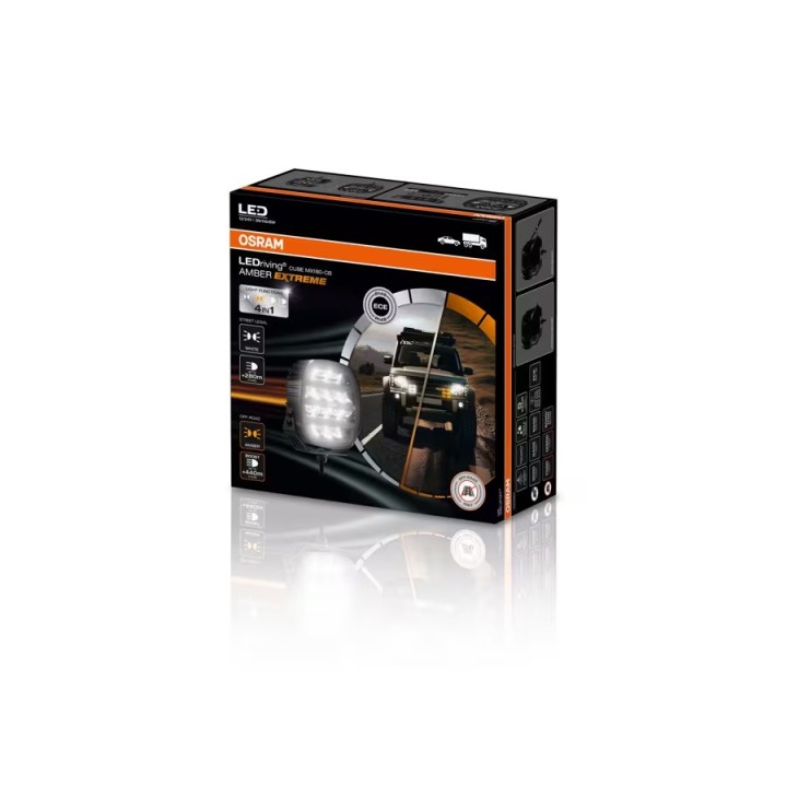 OSRAM Cube MX180-CB AMBER EXTREME | ECE LED Driving Light 7000 lm