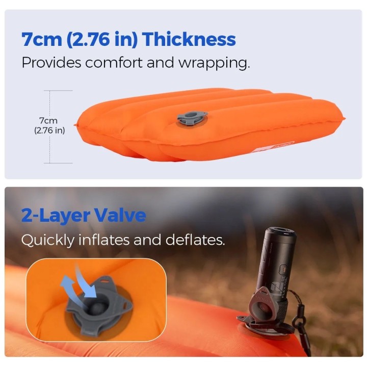 FLEXTAIL ZERO SEAT – Ultralight Inflatable Seat Cushion, 70 g, R-Value 2.8 - view 4