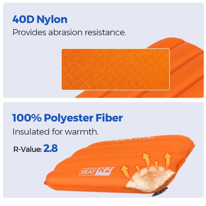 FLEXTAIL ZERO SEAT – Ultralight Inflatable Seat Cushion, 70 g, R-Value 2.8 - view 5