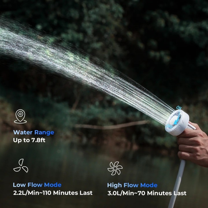 Flextail MAX SHOWER – portable camping shower 3.0 L/min - view 4