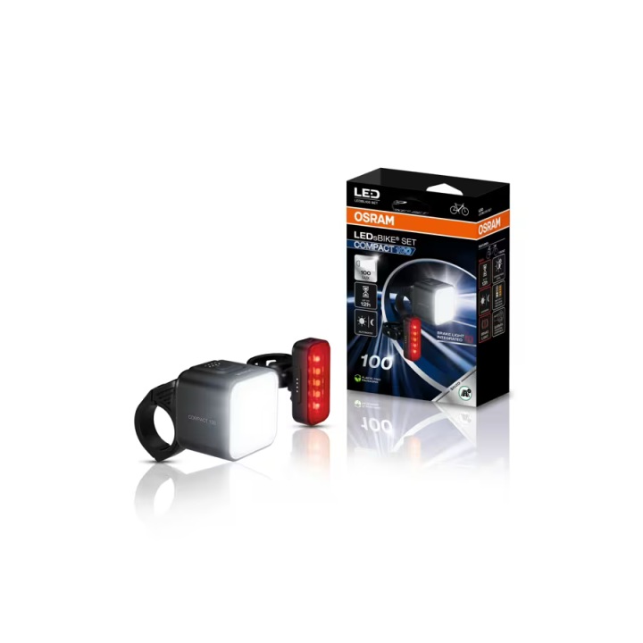 OSRAM LEDsBIKE COMPACT 100 SET – 100 lx Bike Light Set