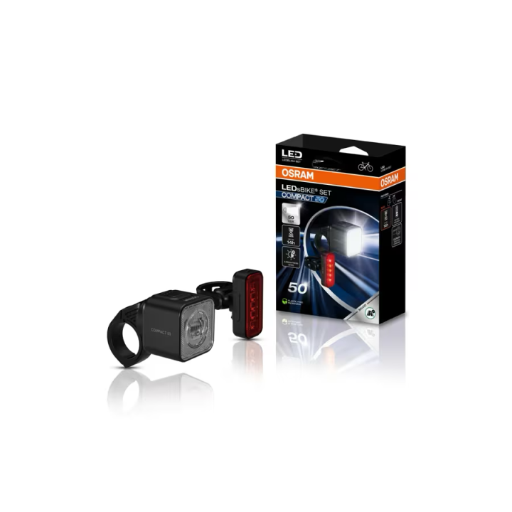 OSRAM LEDsBIKE COMPACT 50 SET – 50 lx bike light set
