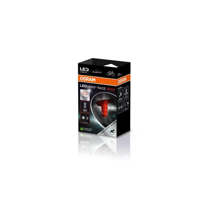 OSRAM LEDsBIKE RACE REAR – LED rear bike light with brake