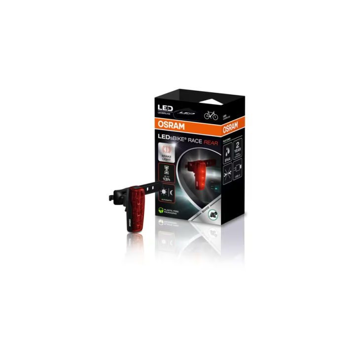 OSRAM LEDsBIKE RACE REAR – LED rear bike light with brake