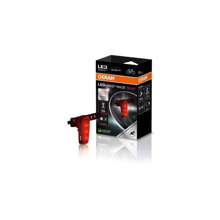 OSRAM LEDsBIKE RACE REAR – LED rear bike light with brake