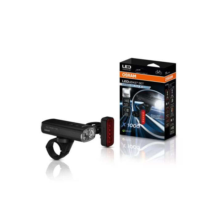 OSRAM LEDsBIKE MULTI BEAM X 1000 SET – 1,000 lm Bike Lights