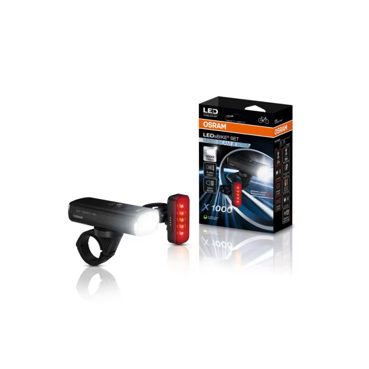 OSRAM LEDsBIKE MULTI BEAM X 1000 SET – 1,000 lm Bike Lights