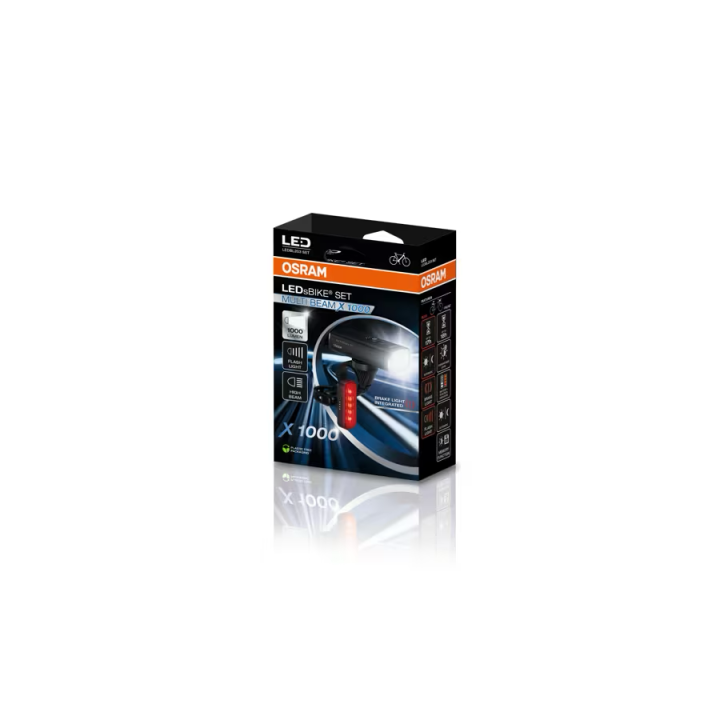 OSRAM LEDsBIKE MULTI BEAM X 1000 SET – 1,000 lm Bike Lights