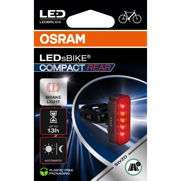 OSRAM LEDsBIKE COMPACT REAR – LED rear light with brake