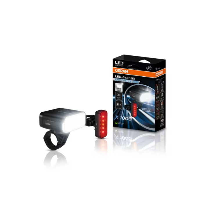 OSRAM LEDsBIKE EXPLORER X 1000 SET – 1000 lm bike lights