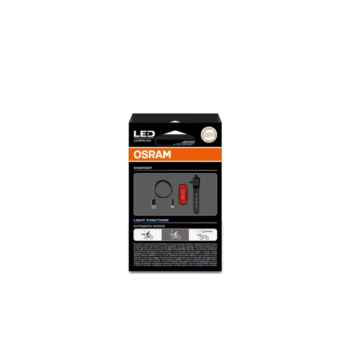 OSRAM LEDsBIKE X REAR – rear LED bike light with brake sensor