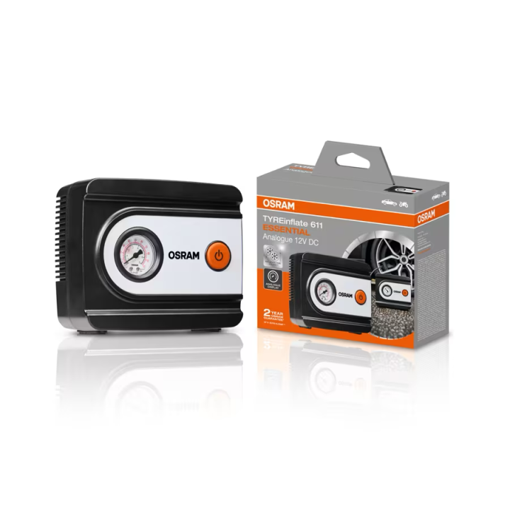 OSRAM TYREinflate 611 ESSENTIAL – 12 V tyre inflator 6.9 bar