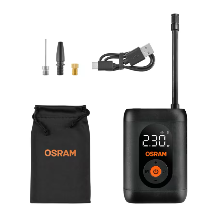 OSRAM TYREinflate 1600 ESSENTIAL – cordless digital tyre inflator, USB-C, 7 bar