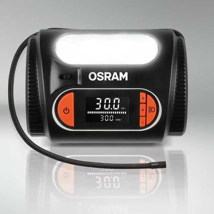 OSRAM TYREinflate 2120 – 12 V Tyre Inflator Auto-Stop
